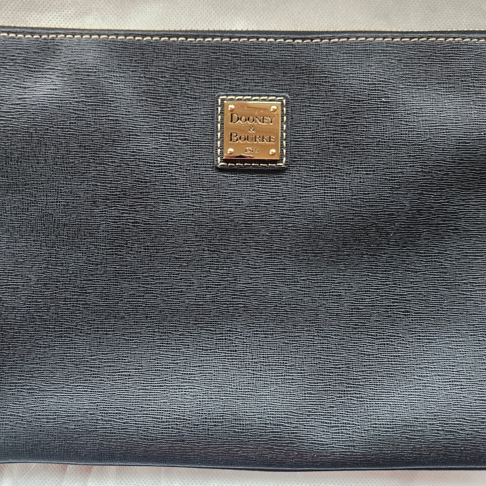 Dooney & Bourke Black Clutch with Tassel - Picture 2 of 3